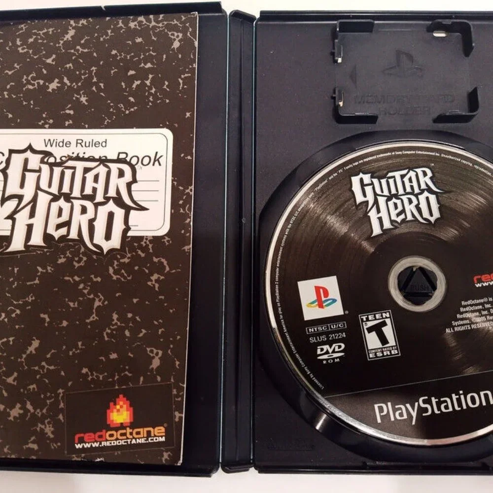 PS2 Kramer Striker Guitar Hero Wireless Bundle Dongle 4 Games Playstation 2 - Picture 12 of 15
